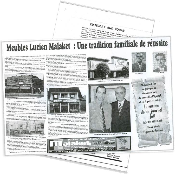 Malaket newspaper article